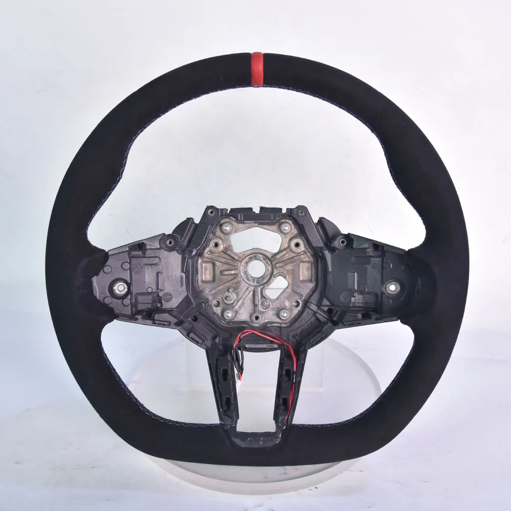 Sport Edition Full Suede Steering Wheel For BMW G20 G28 G30 G38 LCI, Enhanced Grip For Precision Control