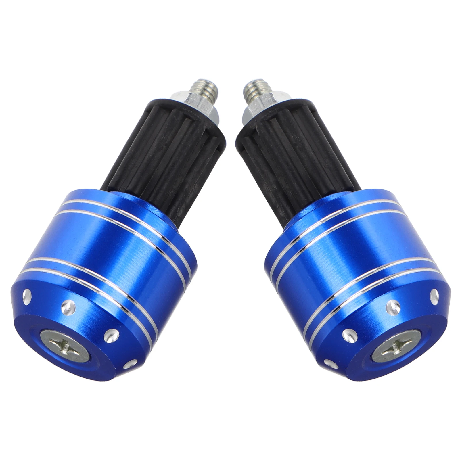 

2 Pcs Handlebar Plug Motorcycle Fork Tube Cap Motocross Blue Aluminum Alloy Brake End