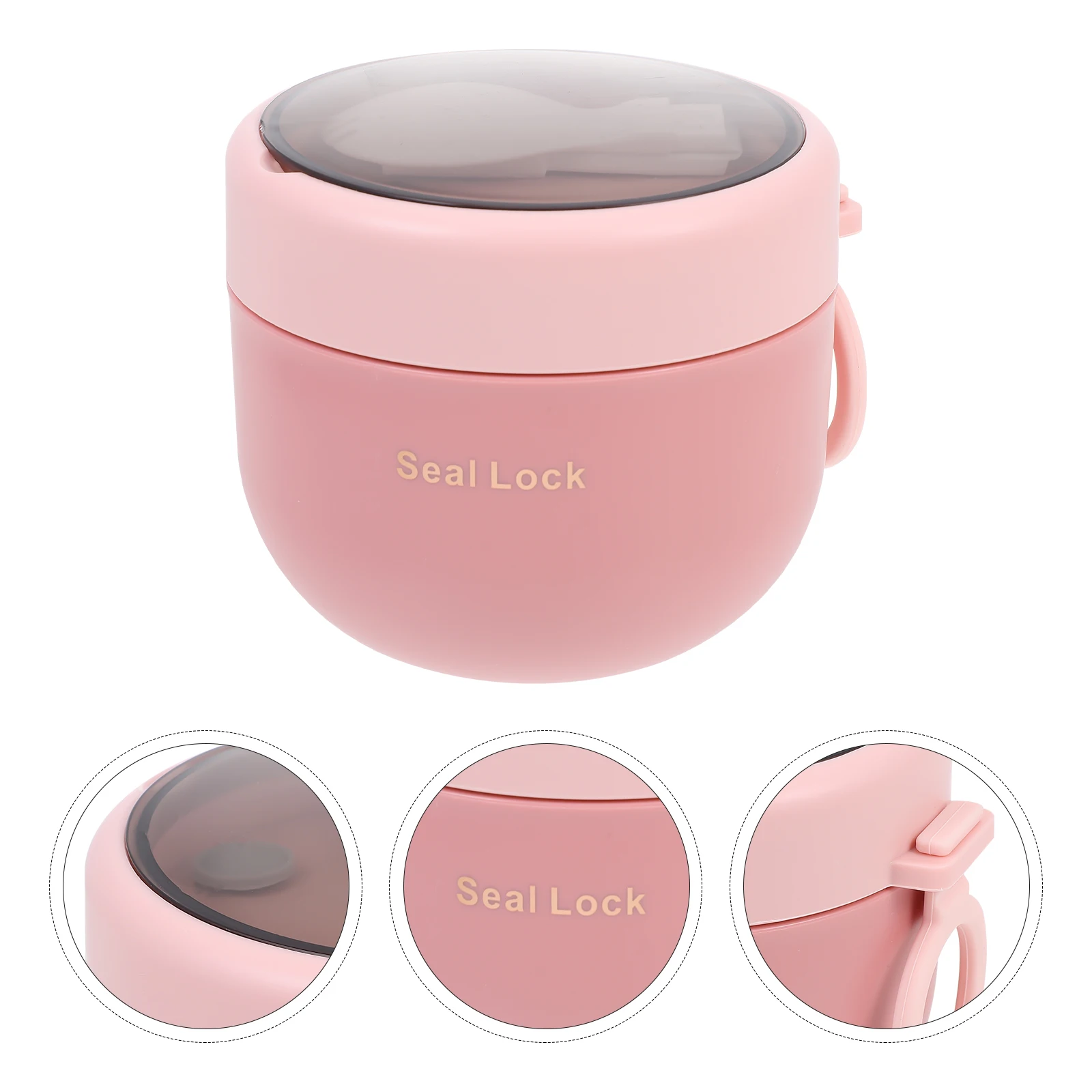

Insulated Food Container Sealed Soup Cup Breakfast Holder Portable Vacuum Jar Easy Clean Anti Slip Bottom