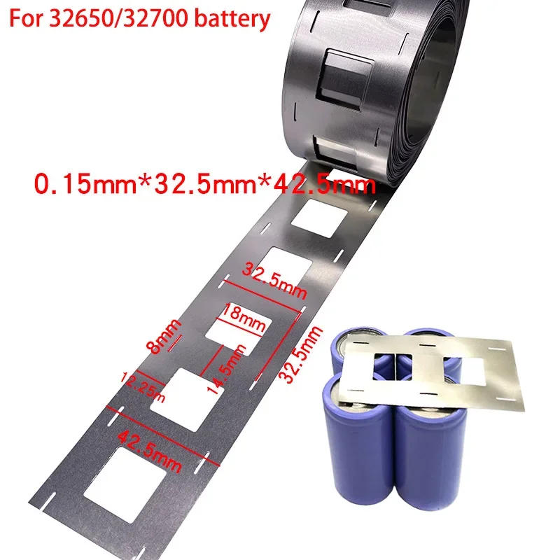 5m/10m 0.2 Thickness 32650 Lithium Battery Connector Nickel Strip 32700 Lifepo4 Battery Pack Connector Nickel-plated Steel Strip