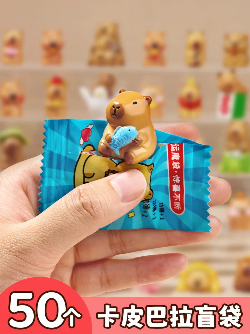 

Capybara Blind Bags Mini Capybara Figurines Blind Boxes Classroom Rewards Kindergarten Kids Party Favors Children Surprise Gifts