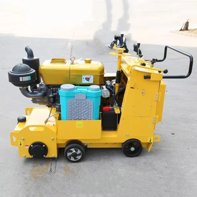 إزالة خط الطريق المحمولة اليد دفع عالية الطاقة محرك آلة طحن الأسفلت خدش الخرسانة