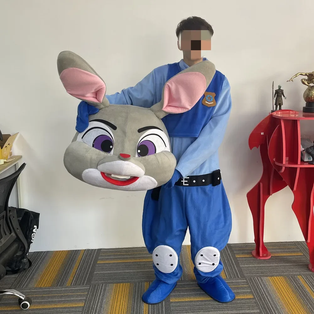 Cosplay Zootopia Rabbit Judy Fox Nick Sloth Flash Cartoon character costume Mascot Advertising Fancy Dress Party Animal carnival