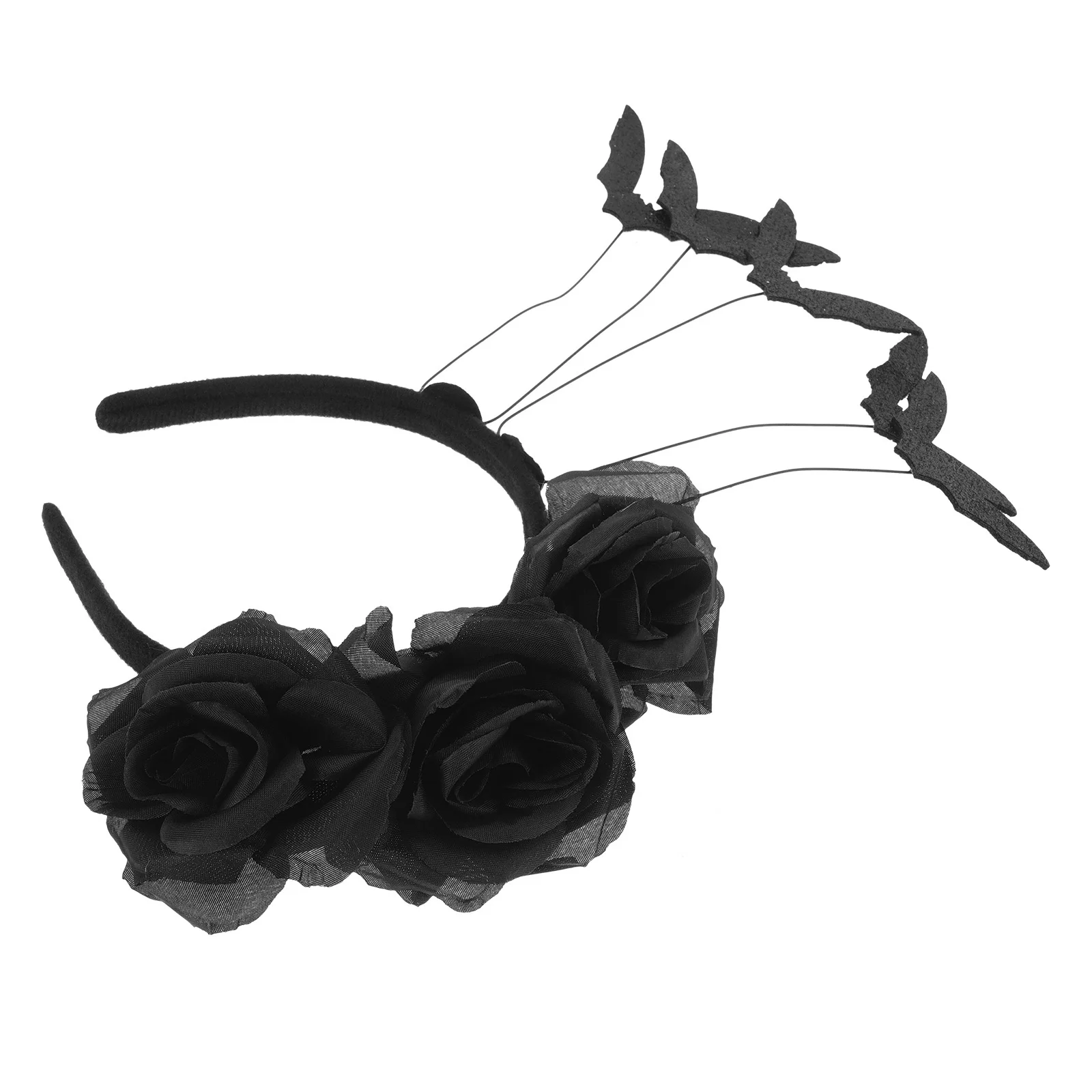 

Halloween Bat Headband Headdress Ghost Bride Headbands Party Plastic Scary Horror Cosplay Prop