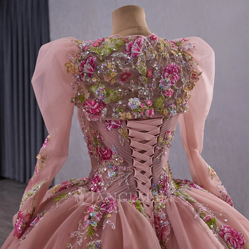 Abito da ballo personalizzato Abiti Quinceanera convertibili di 15 anni 2 in 1 Abiti rosa da 15 quinceañeras Abito da ballo per feste