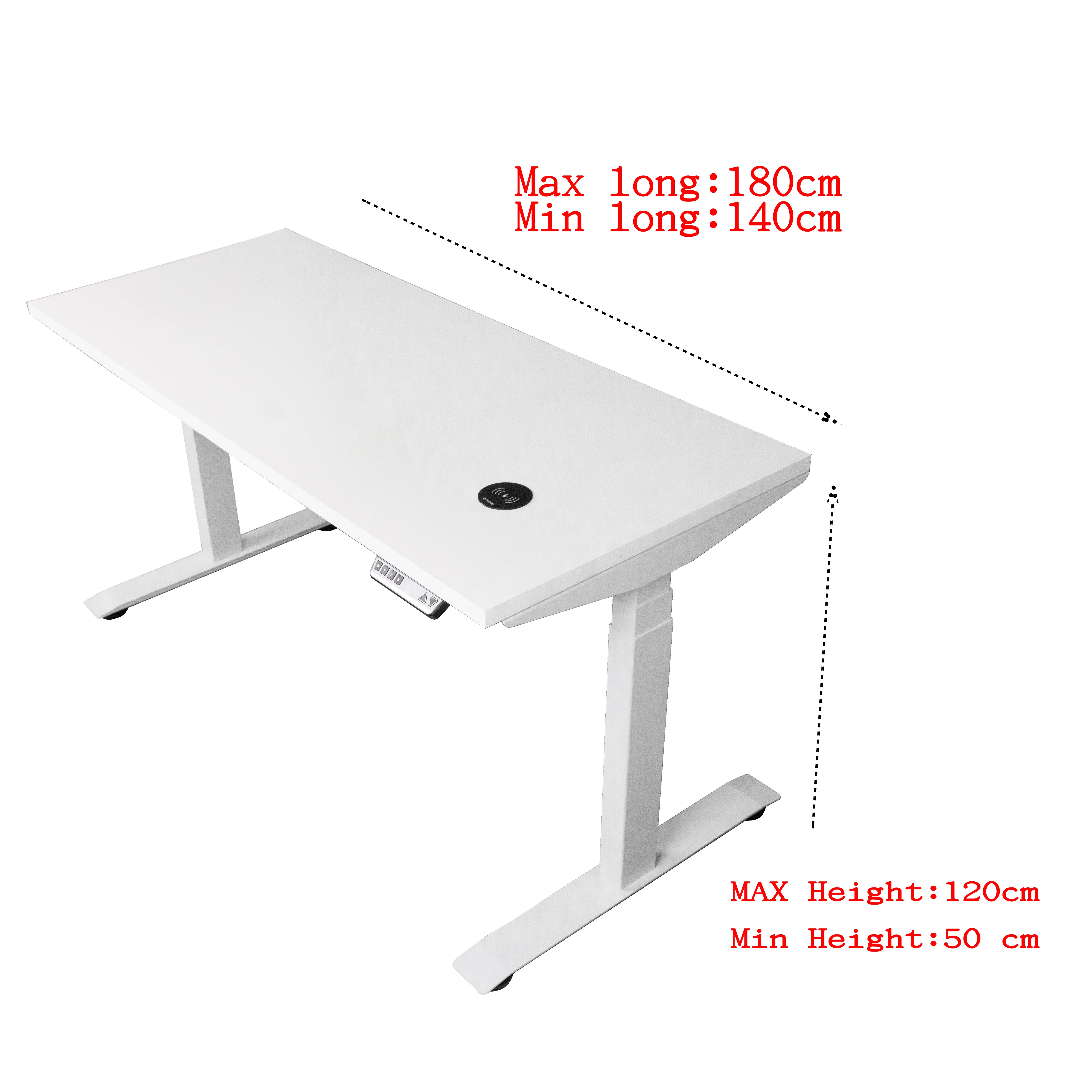 Office Study Working Computer Table Legs Lifting Double Motor Metal Electric Height Smart Adjustable Standing Laptop Desk Frame