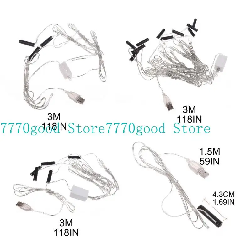 AAA Virtual Battery USB-Batterie-Eliminatoren für LED-Leuchten, Lampen, Lüfterkameras, Ersatz für 4,5 V- und 3 V AAA-Batterien