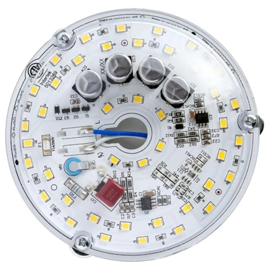 4 inch LED Ceiling Fan Light Retrofit Kit, Ceiling Light Replacement kit, Led Ceiling Flush Light Retrofit PCB, 120V 18W 2200LM