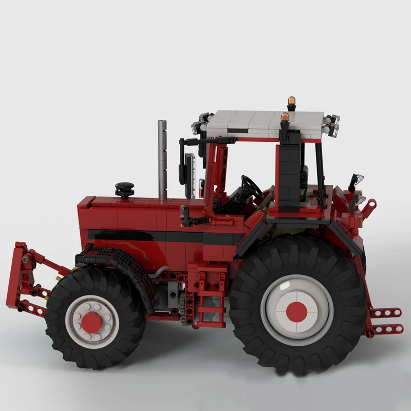 1137PCS Moc RC Farm 1:17 International 1455XL Tractor Trailer Model DIY Kreatywne pomysły Zabawka dla dzieci Prezent urodzinowy Klocki technologiczne