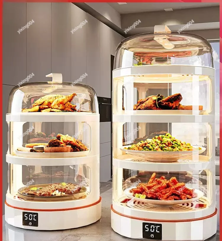 Table Food Heating Cover Multi-layer Heat Retention Dish Guard for Daily Kitchen Storage