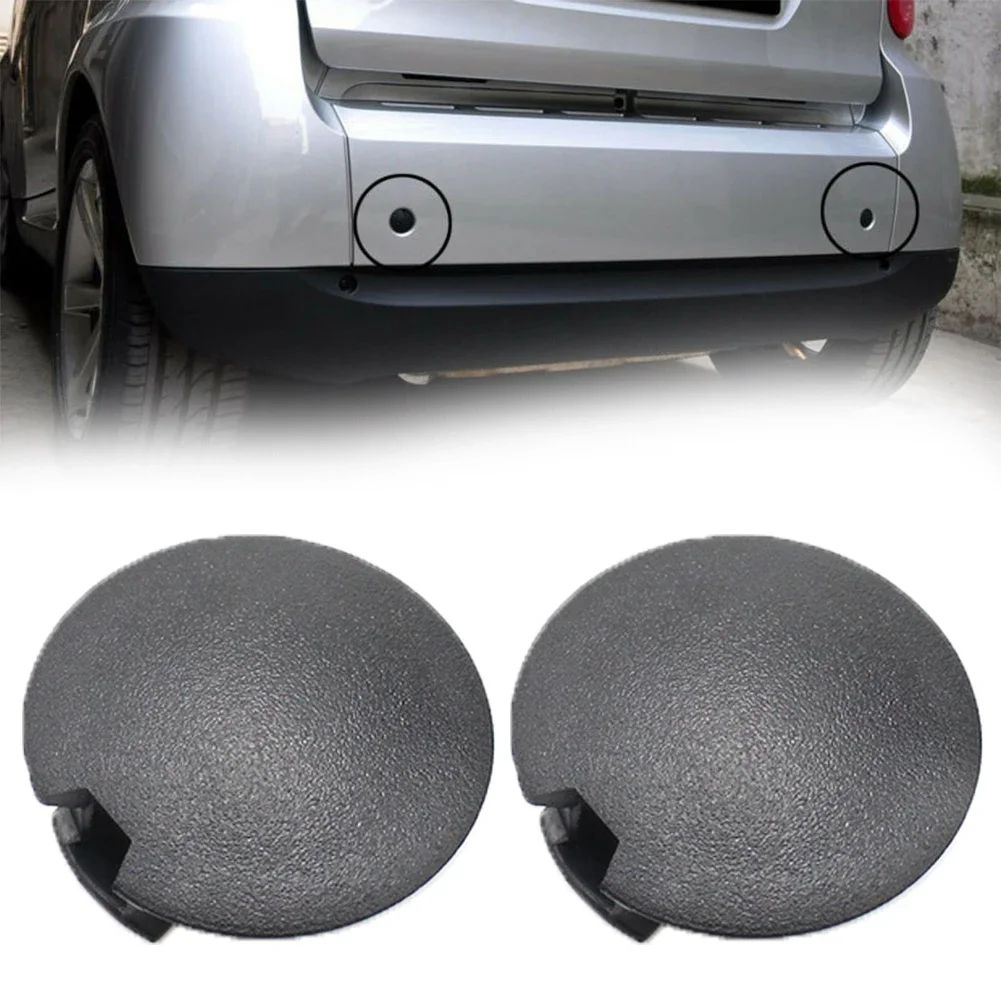 Cubierta de ojo de remolque práctica, insertos de parachoques, 2 piezas para Smart Fortwo 2008-2016, parachoques y componentes, piezas exteriores y accesorios