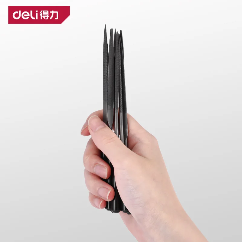 Diamond Needle File Set 10 Pcs 140mm Diamond Coated A3 Steel Assorted Shapes Flat Round Square for Glass Ceramic Jewelry