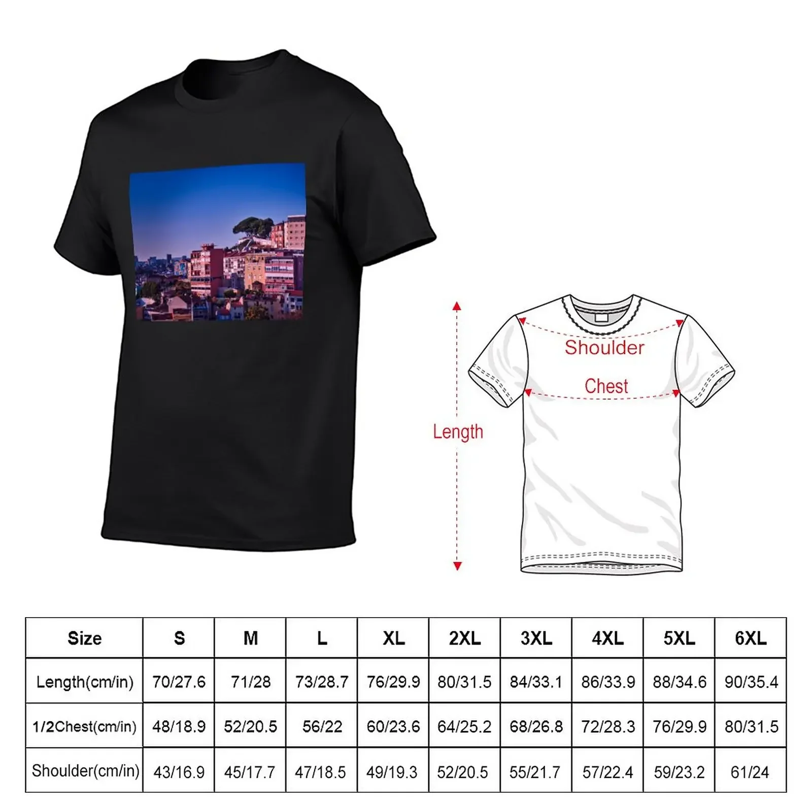 Lisbon Portugal, Miradouro da Senhora do Monte T-Shirt tops cute clothes Short sleeve tee sports fans designer t shirt men