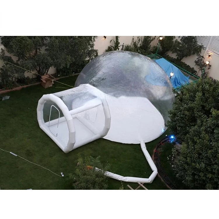 outdoor camping hotel inflatable clear bubble dome transparent tent