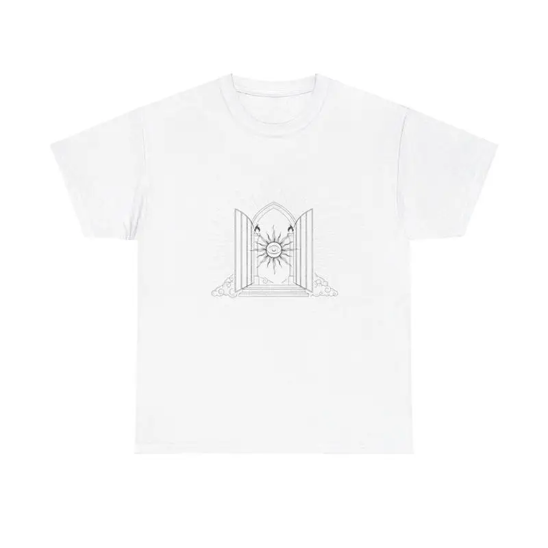 Camiseta Cool Gates of Heaven, portal solar abierto, gateway, ocultismo místico esotérico