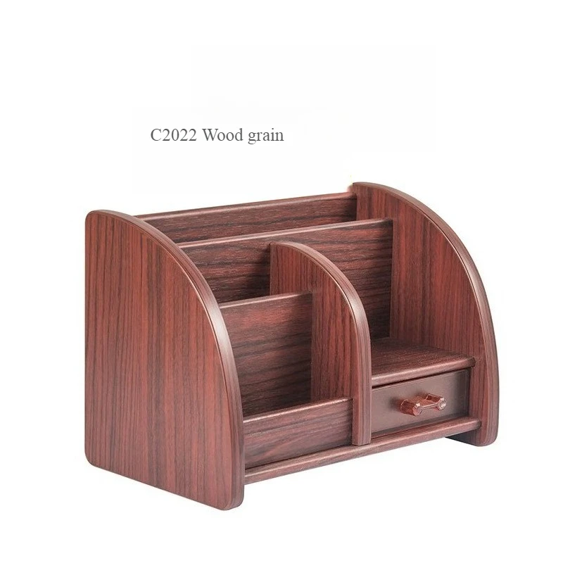 

Wooden creative multi-functional pen holder desktop, office stationery storage box (commonly used models)