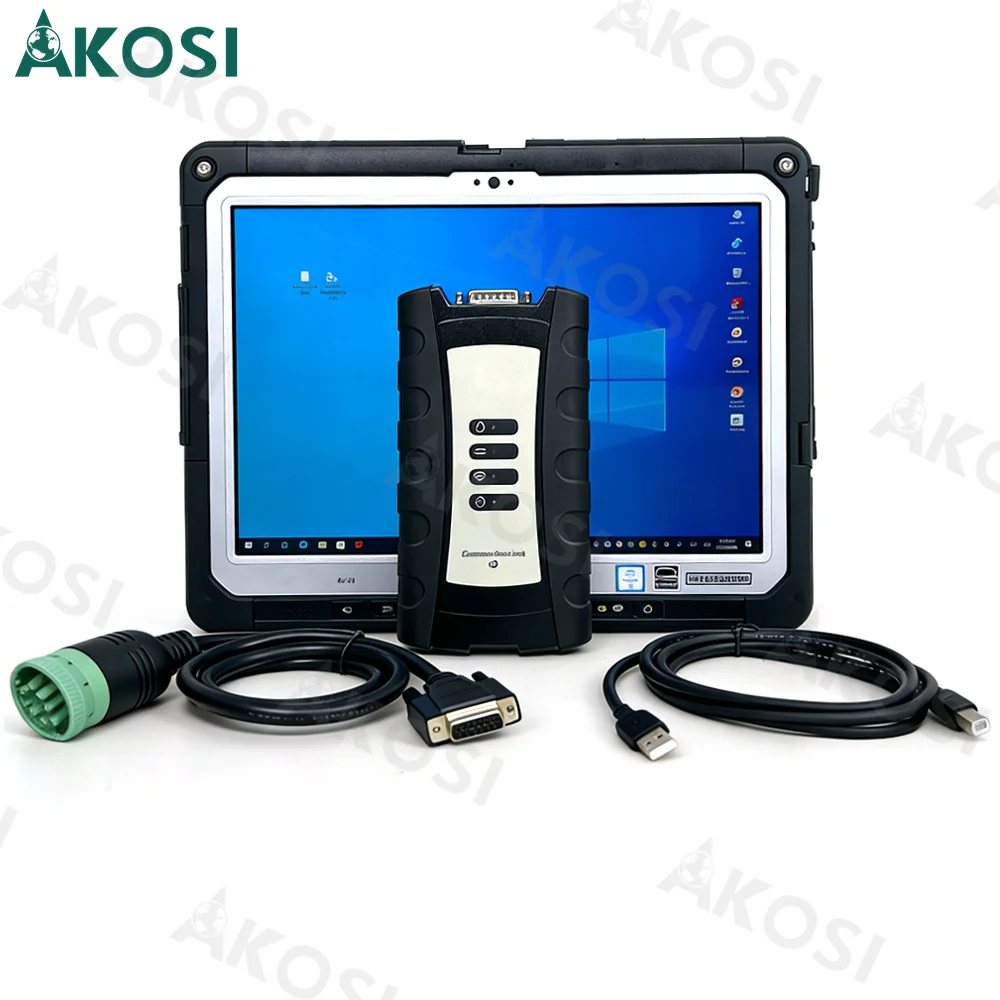 V5.3 Electronic Data Link EDL V3 Diagnostic Adapter Service EDL v3 Advisor construction Agricultrue diagnotic tool+CF33 tablet