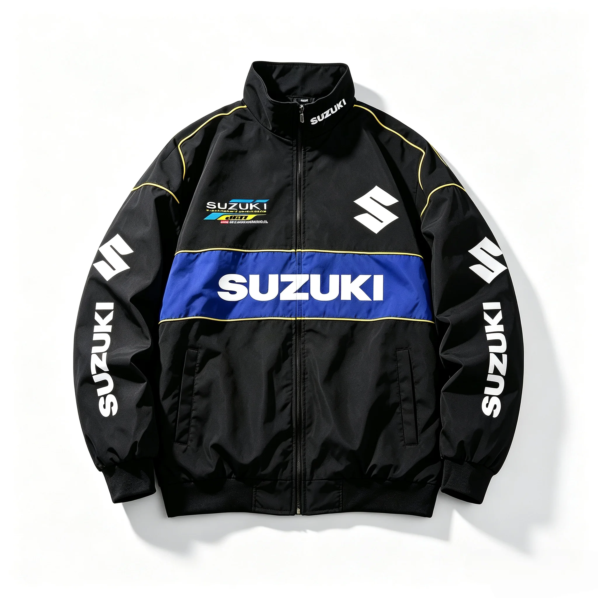 Suzuki Racing Jacket Unisex Motorcycle Riding Jacket Men and Women Providing Warm Cycling Baseball Y2k Jacket Men Clothing Coats