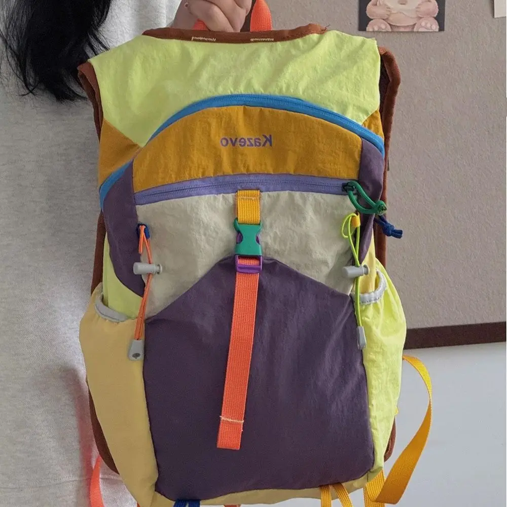Daily Breathable Outdoor Mountaineering Bag Large Capacity Waterproof Hiking Backpack Nylon Lightweight Cycling Rucksack Running