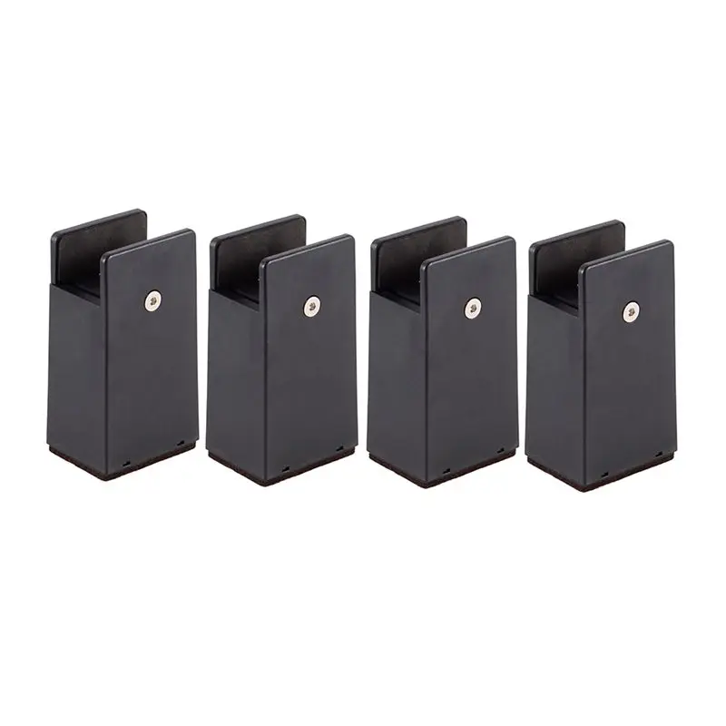 Fits for Adjustable Bed Risers 4In,Furniture Risers with Screw Clamp,4Pc Couch Risers for Furniture Thickness 0-1.6In for Table