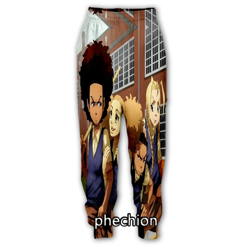 

phechion New Men/Women The Boondocks 3D Printed Casual Pants Fashion Streetwear Men Loose Sporting Long Trousers F209