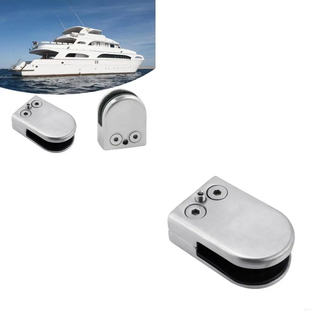 

Stainless Steel Glass Holder Support Clip for Balcony and Staircase Applications