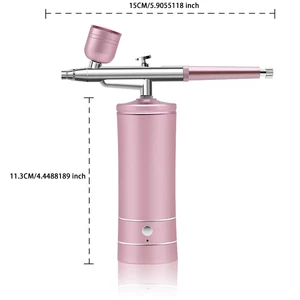 طقم طلاء فن الأظافر البخاخة مع ضاغط بخاخة صغيرة لطلاء الكيك محمول باليد رذاذ بندقية مسمار البخاخة أفضل 8 مسامير مسدس ضغط للمبيعات - No8