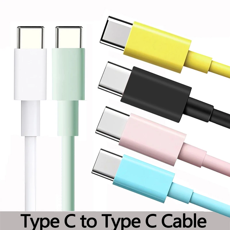 PD 60W Type C to Type C Cable For IPhone 15 16 Fast Charging For Samsung Xiaomi Huawei Type C Data phone Accessories 1M 2M