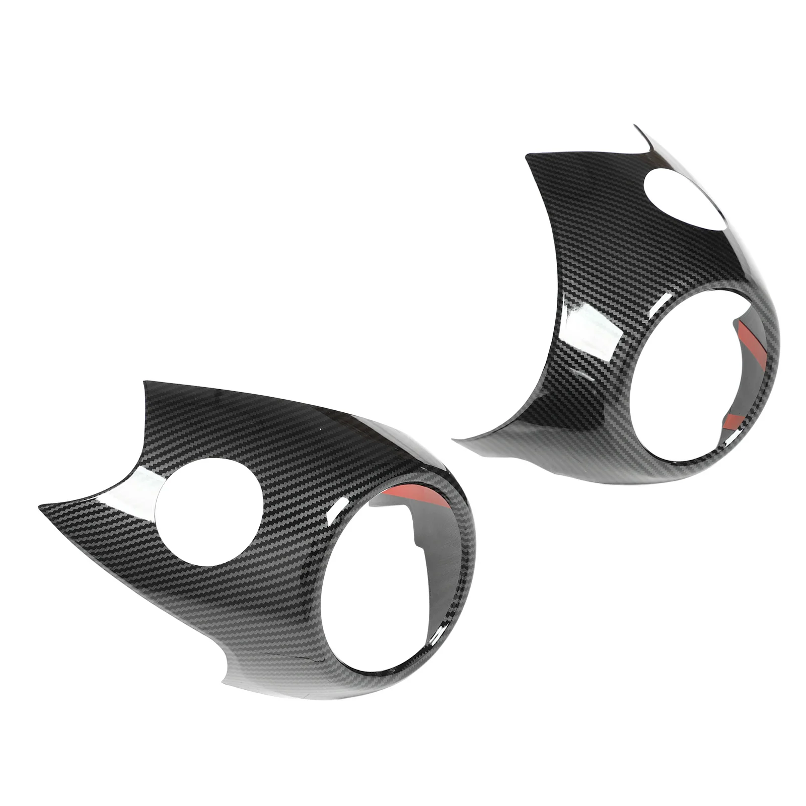 Cubierta embellecedora de marco de salida de aire acondicionado lateral, aspecto de fibra de carbono, apto para Mini Cooper R54 R56 Clubman R55