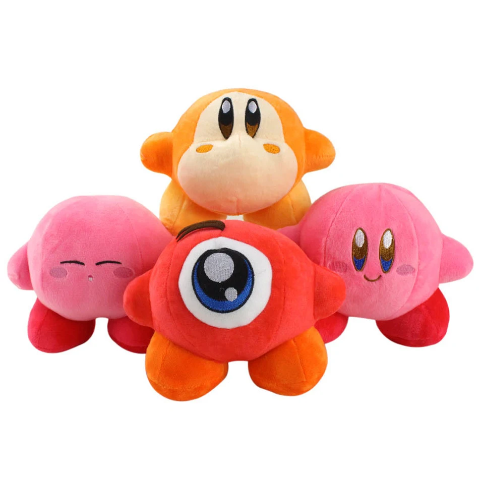 2023 Anime Trend Pink Kirby Plush Toys Cute Waddle Dee Doo Game Toys Character Soft Stuffed Anime Children Birthday Gifts Plush