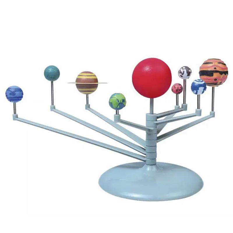 Children Toys Planetary Model Puzzle Assembled Solar System Planetary Kids DIY Toy Set 3D Puzzle Toy Educational Puzzles