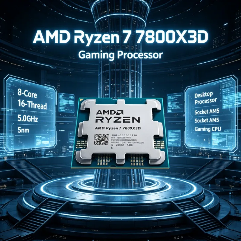 AMD R7 7800X3D Ryzen 7 Desktop Processor 5.0GHz 8-Core 16-Thread 5nm 96M Cache Socket AM5