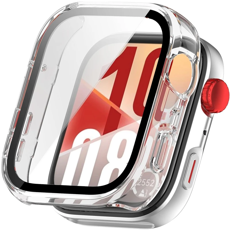 

Tempered Glass+Case for Huawei Watch Fit 3/4/4 Pro Screen Protector Frame Bumper Cover for Huawei Watch Fit series 3 4 4Pro Case
