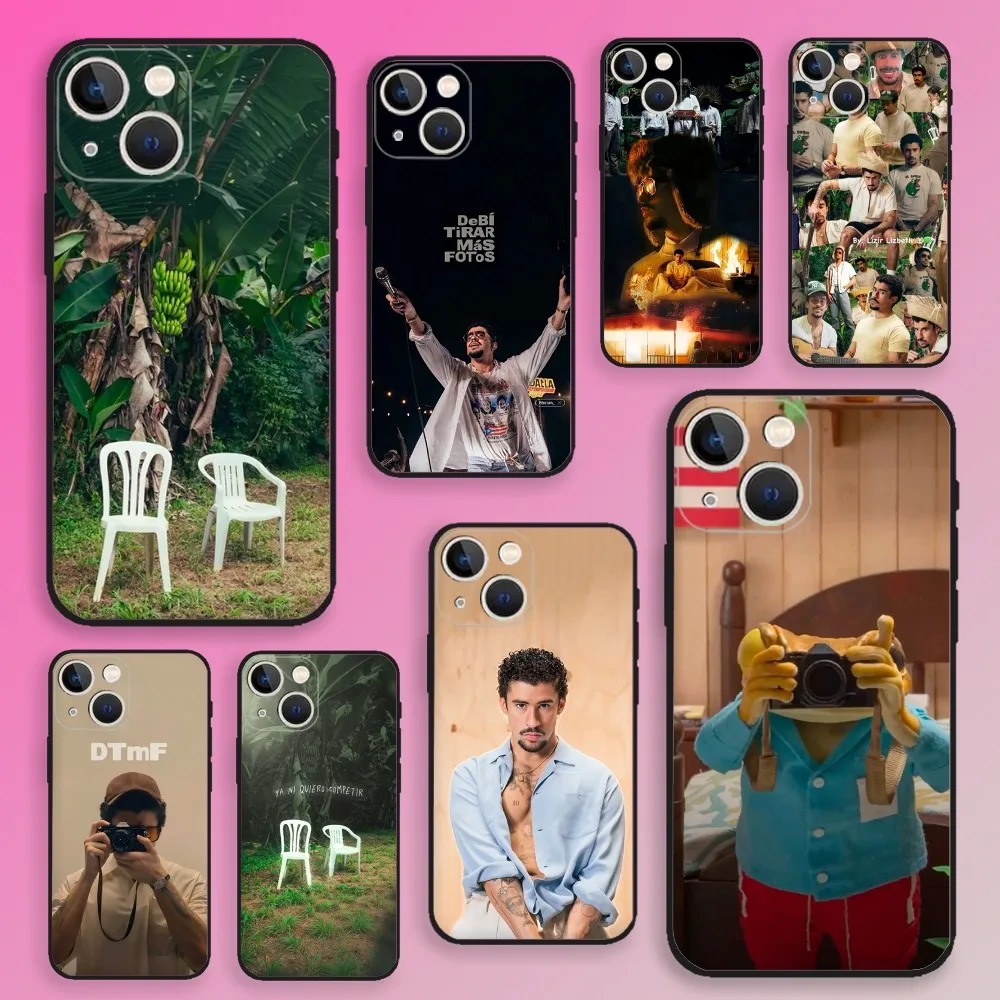 

B-Bad B-Bunny DtMF Singer Phone Case For iPhone 17 16 15 14 13 12 11 Pro Max Mini SE 7 8 Plus 17E Shockproof Non-Slip Cover