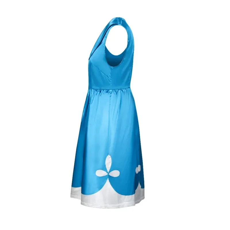 トロールズコスプレスーツ大人女性のためのボビープリンセスドレス赤かつらウィッグヒロインアンナケンダリックハロウィンカーニバルcos MN1