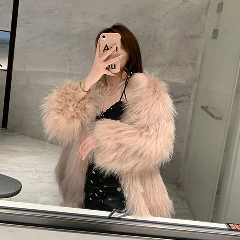 Woven Fur Coat for Women, Young Style, New Jacket, Autumn and Winter, 2024