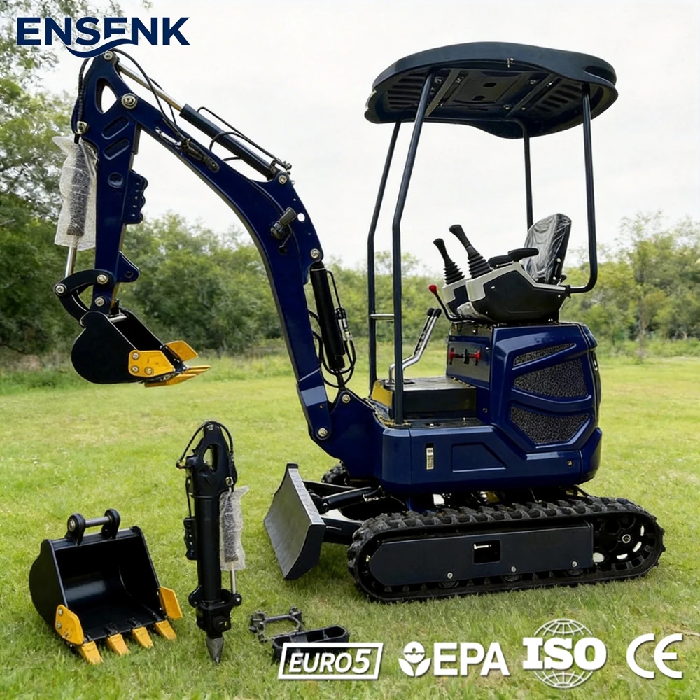 

Новый мини-экскаватор Dora Digger 1.2 тонны для домашнего использования и строительных проектов с двигателем Kubota и ковшом Yanmar Mi