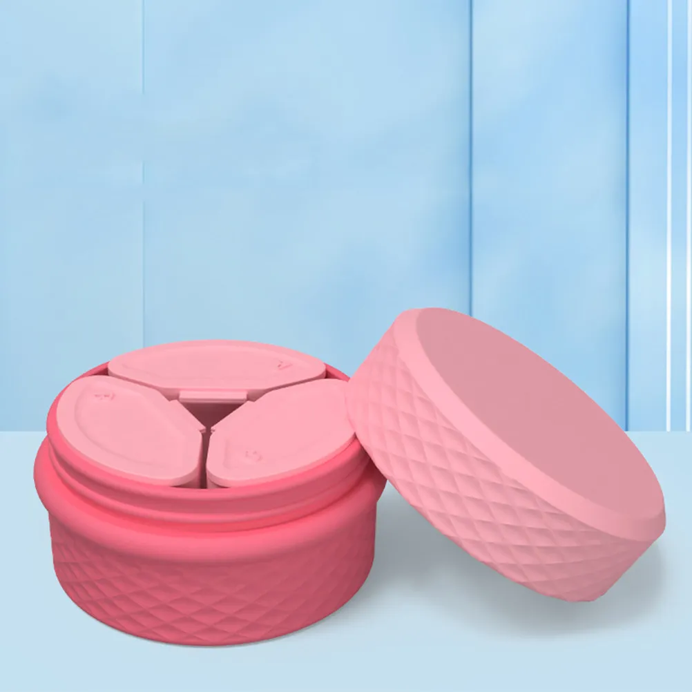 

Silicone Travel Bottle Refillable Jar Portable Leak Proof Cream Storage Container Travel Jar for Face Lotion Lip Balm