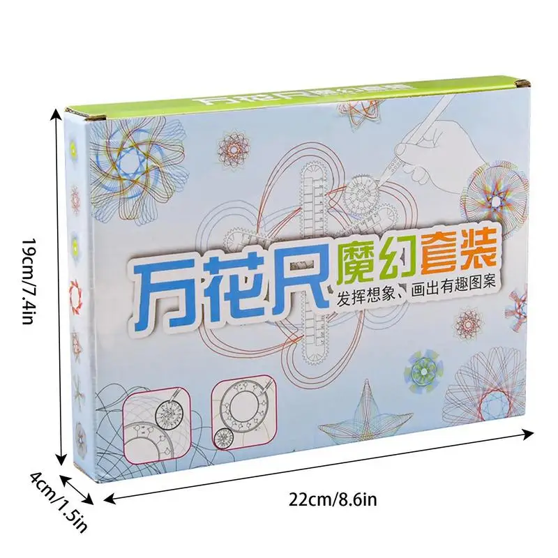 Geometric Ruler Art Clear Circle Ruler For Drawing DIY Arts And Crafts Supplies To Make Cards Bookmarks Holiday Decorations