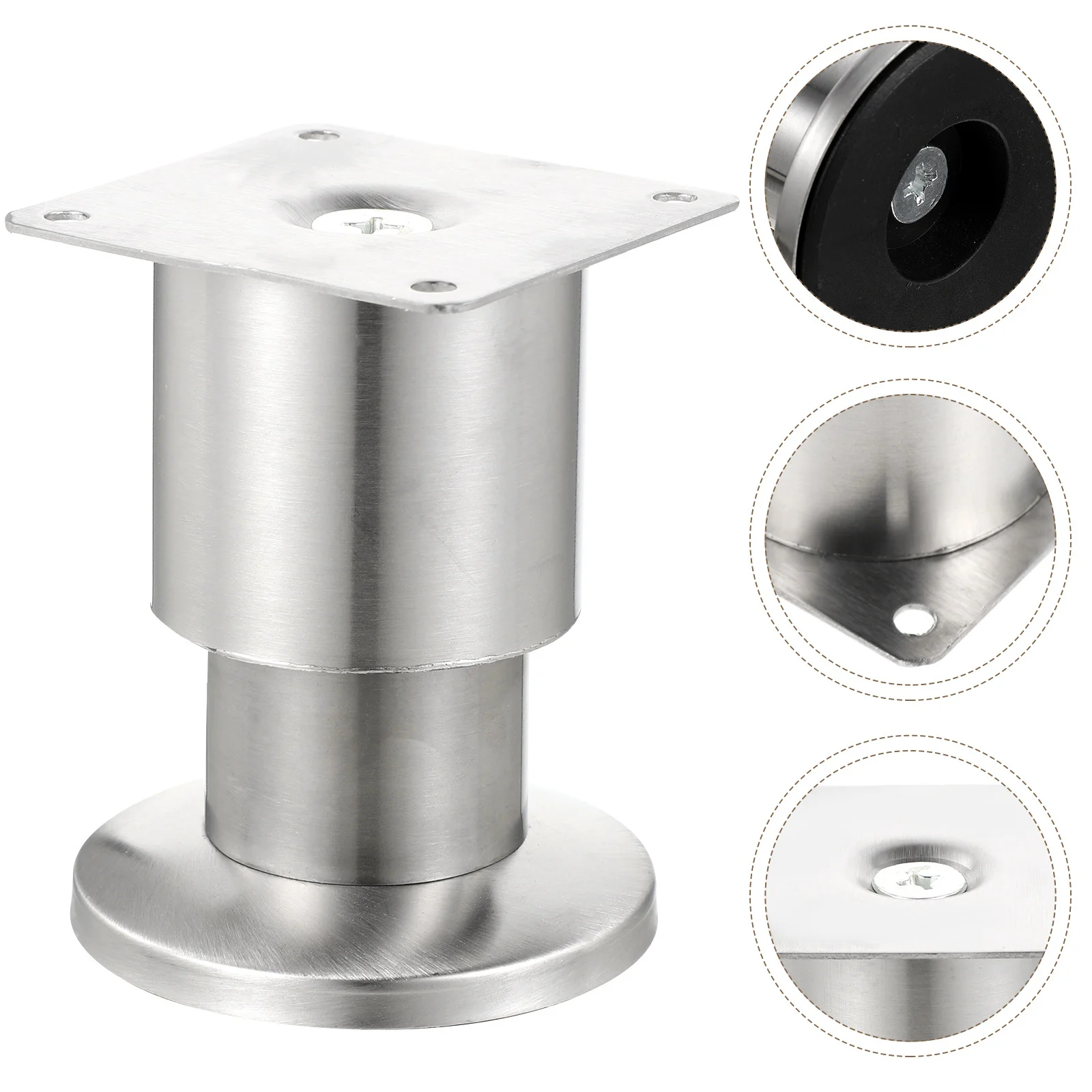 

4 шт. регулируемые ножки шкафа, ножки для дивана из нержавеющей стали, простая установка, высокая несущая способность, современные мебельные аксессуары