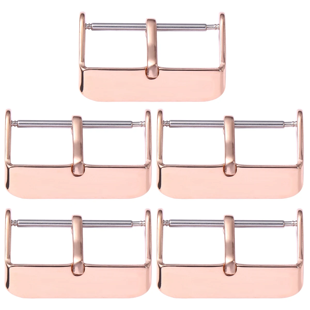 

5 PCS Stainless Steel Buckle Watch Strap Clasp Belt Replacement Band Watchband Water Proof
