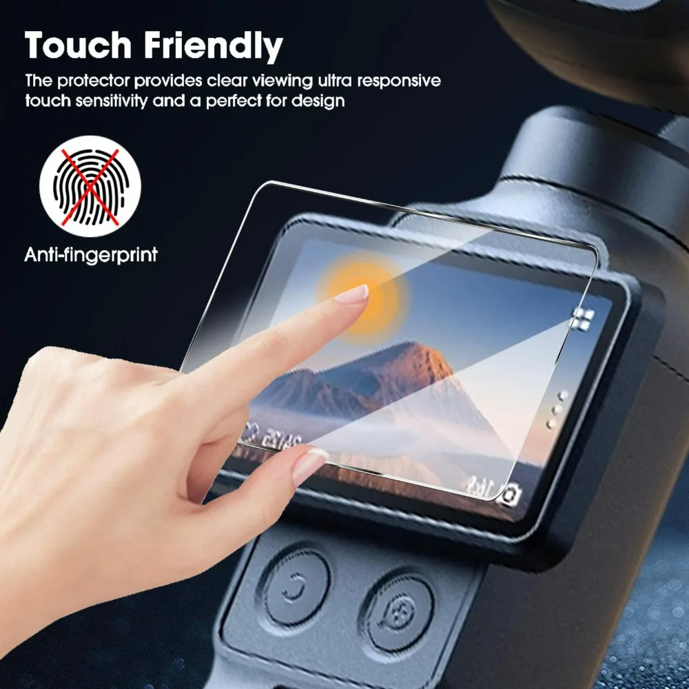 For DJI Osmo Pocket 4 Pro/4/3 Easy Installstion Screen Protectors 1-3Pack 9H Tempered Glass with Installing Kit for DJI Pocket 3