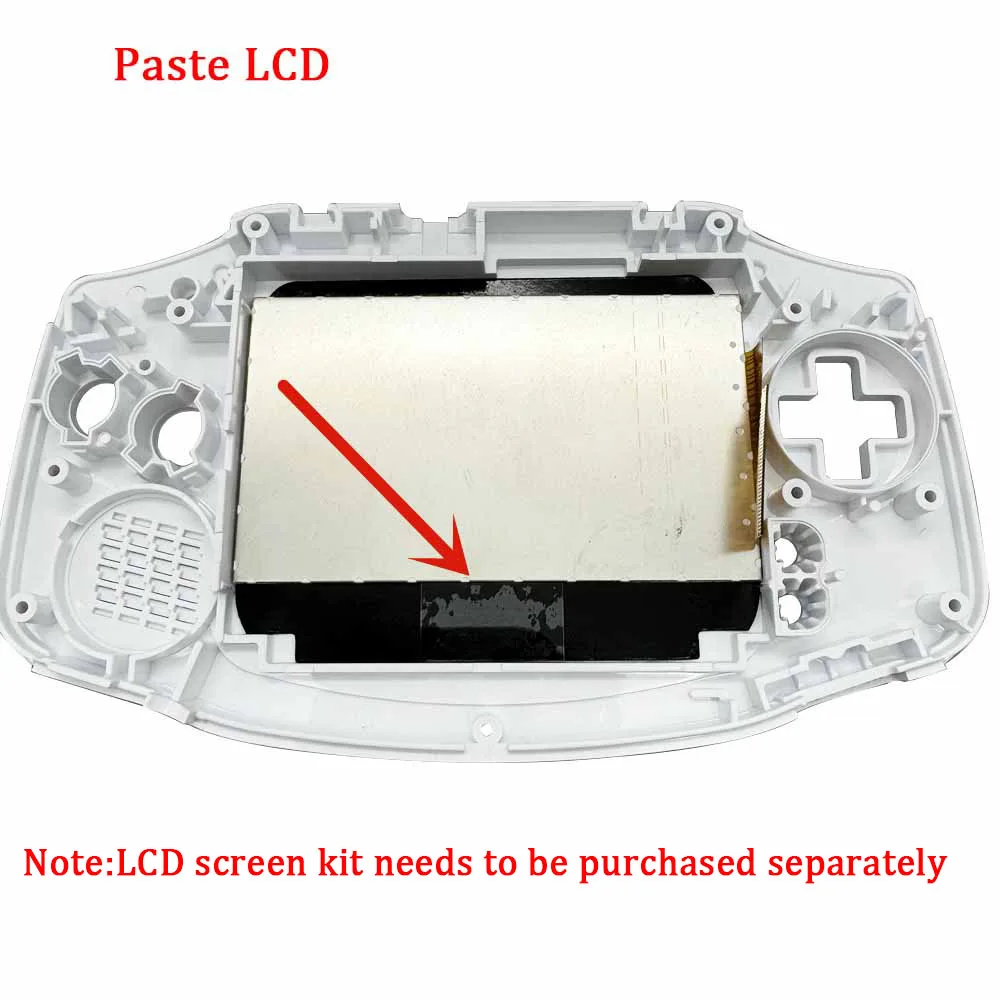 High Quality Original Size Housing Shell For GameBoy Advance GBA IPS LCD And Original Screen With Glass Screen Lens Buttons