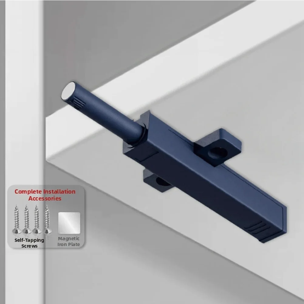 Push Button Operated Magnetic Latch for Clean Aesthetic in Wardrobes Cabinets and Built In Furniture Installations