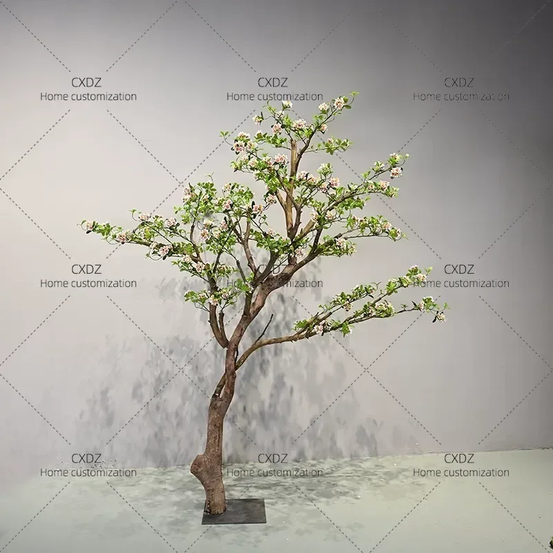 Simulated Island Spring Flower Fake Tree Porch Landscaping Indoor Decorative Plant Bionic Greenery Artificial Foliage