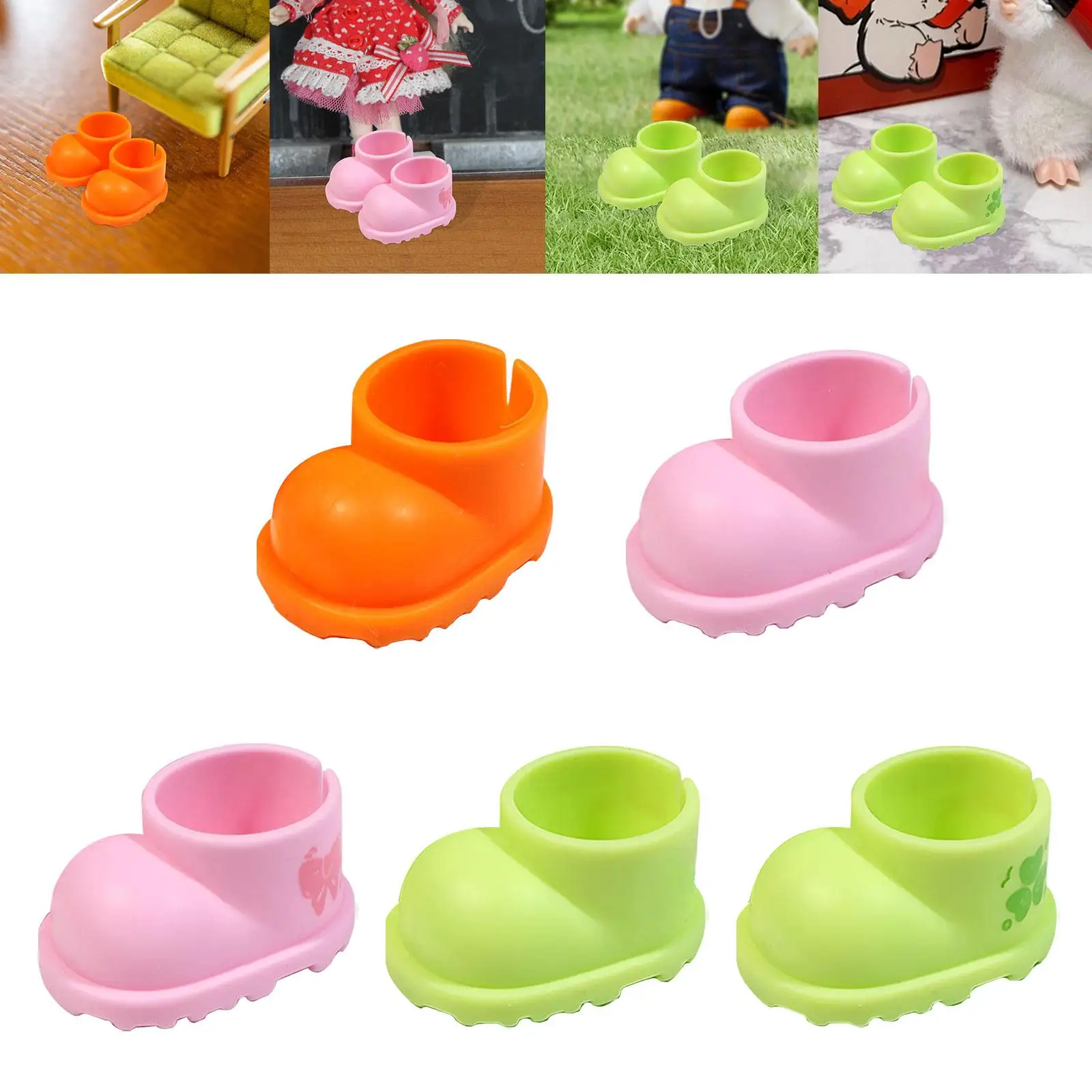 

Doll Wellies Stylish Dress up Party Toys Detachable Comfortable Decoration Parts for 6.69inch or 5.91inch Dolls Scene Photo Prop