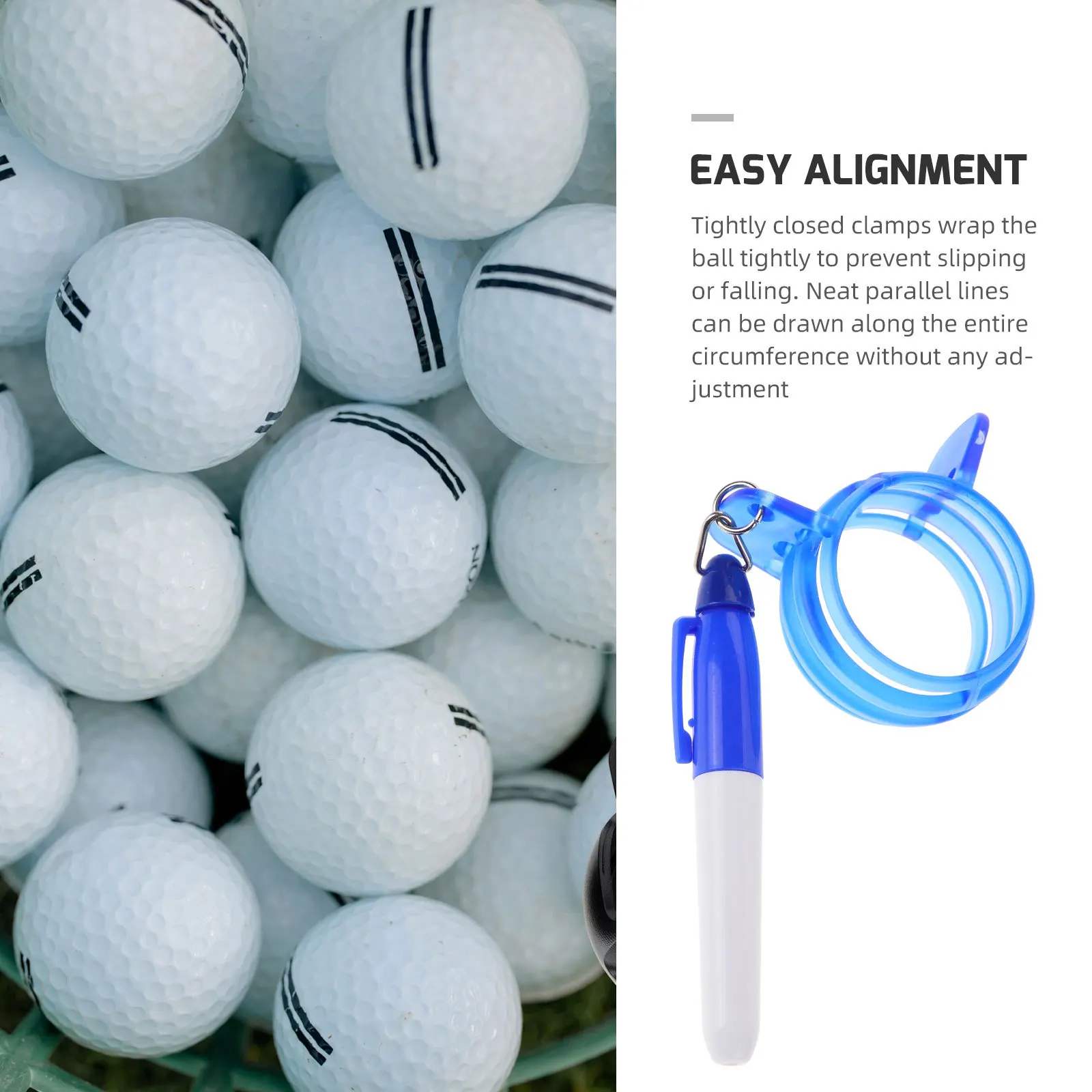 

1Set Golf Alignment Tool Precision Ball Marker for Consistent Putting Practice Tournament Use Portable Marking Tool