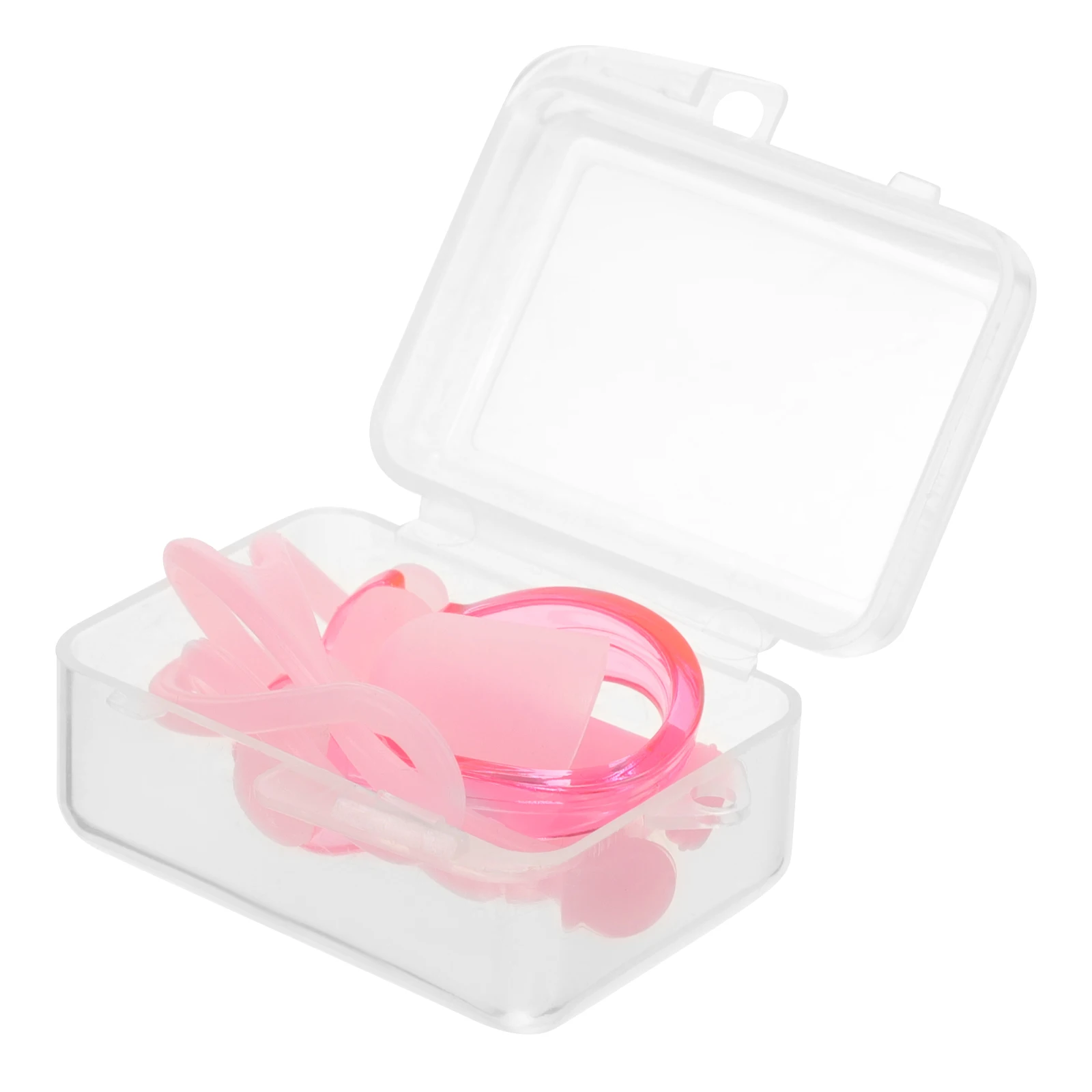 1 Set Pool Ear Plugs Plastic Waterproof Swimming Bathing Diving Comfortable Fit Adult Use Durable Silicone Material Portable