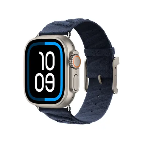 Jincor Apple Watch H Ultra En Mer 밴드 스트랩 시리즈 10 9 8 7 팔찌 49MM 46MM 45MM 44MM Bleu Nuit 스트랩