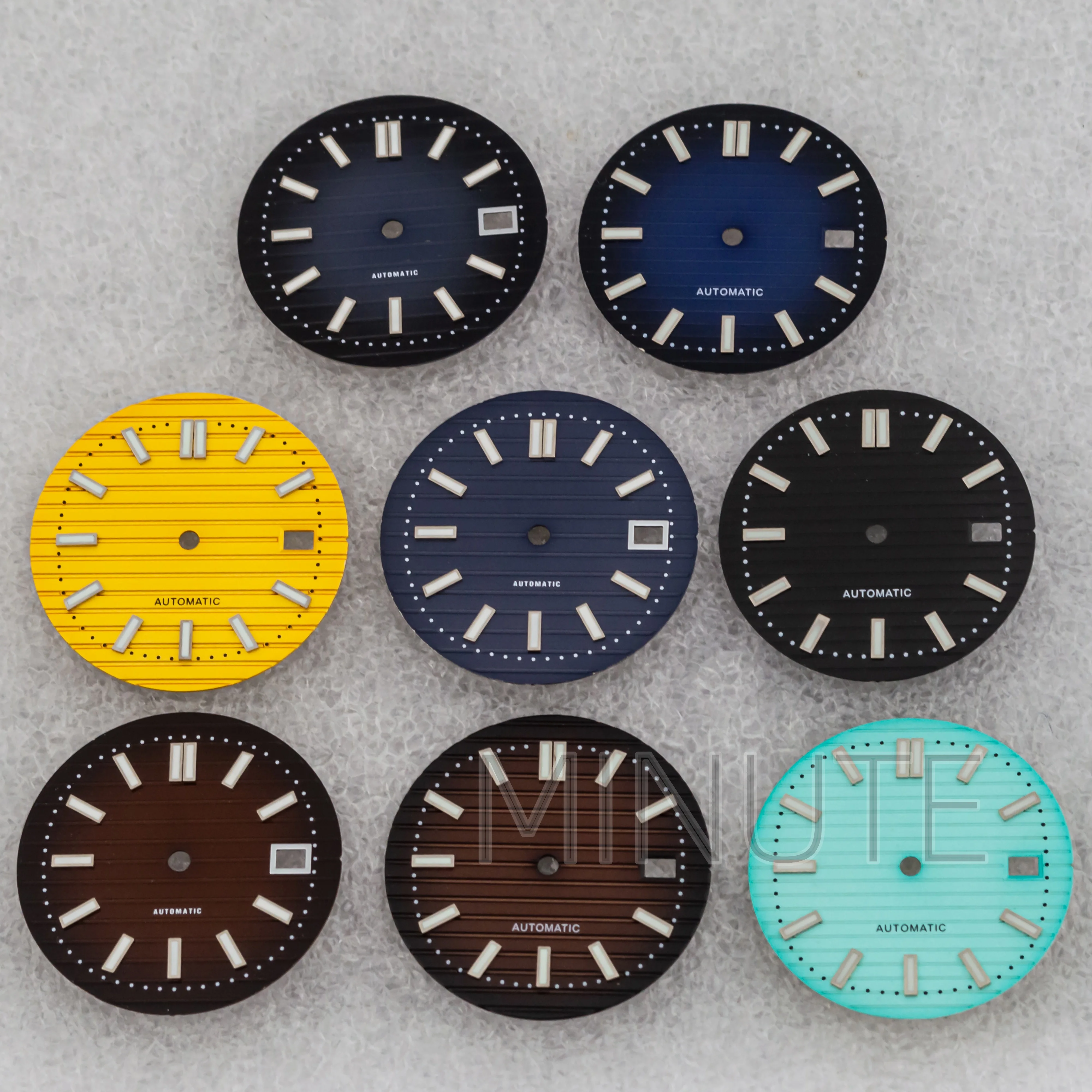 

Luminous 30.5mm Dial NH35 Watch Dial for Nautilus 44mm Case Watch Accessories Black Green Dials for NH35/36 Automatic Movement